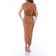 TGH MIDI DRESS CINNAMON