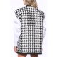 MARMURI CHECKERED PRINT OVERSIZED VEST