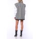 MARMURI CHECKERED PRINT OVERSIZED VEST