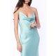 TGH OPEN BACK CHAINS SATIN MAXI DRESS