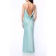 TGH OPEN BACK CHAINS SATIN MAXI DRESS