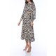 TGH ROCHIE MIDI JUNGLE CU SPATELE DECUPAT SI SNUR 