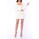 TGH ROCHIE MINI CU TOP STIL CORSET SI UMERI INALTI