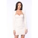 TGH ROCHIE MINI CU TOP STIL CORSET SI UMERI INALTI