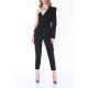 MARMURI ONE-SLEEVE BLAZER STYLE CIGARETTE JUMPSUIT