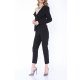 MARMURI ONE-SLEEVE BLAZER STYLE CIGARETTE JUMPSUIT