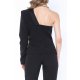 MARMURI ONE-SLEEVE BLAZER STYLE CIGARETTE JUMPSUIT