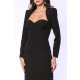 TGH SIMPLICITY CORSET TOP MIDI DRESS