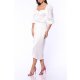 TGH JEWELLERY BELT TULIP SATIN MIDI DRESS