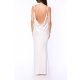 TGH OPEN BACK CHAINS SATIN MAXI DRESS