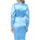 TGH DRAPERY SATIN MIDI DRESS