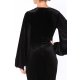 TGH GLAM ROCHIE MAXI DIN CATIFEA CU MANECI BUFANTE